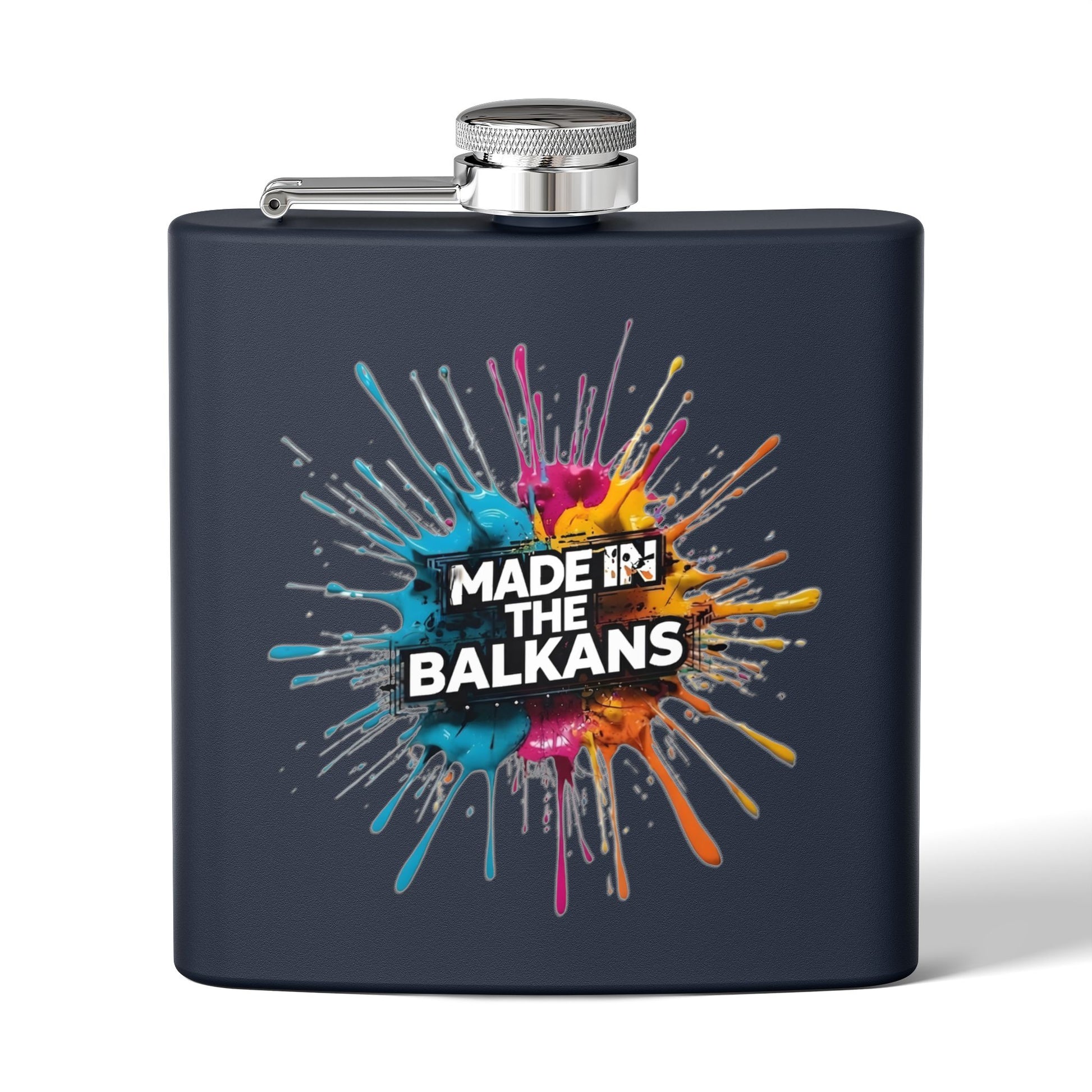 Made In The Balkans Colorful Paint Splat Flask product type
