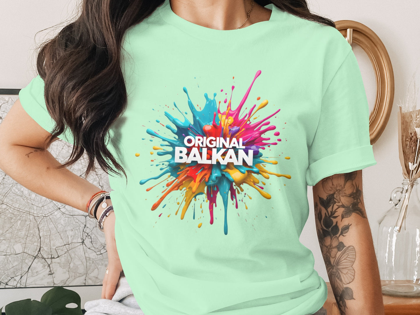 Original Balkan Splash Design Light Green product type