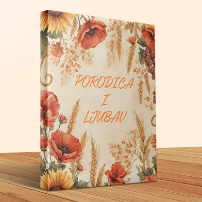 Porodica i ljubav decorative floral art product