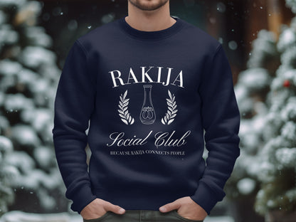 Rakija Social Club winter-themed sweatshirt product