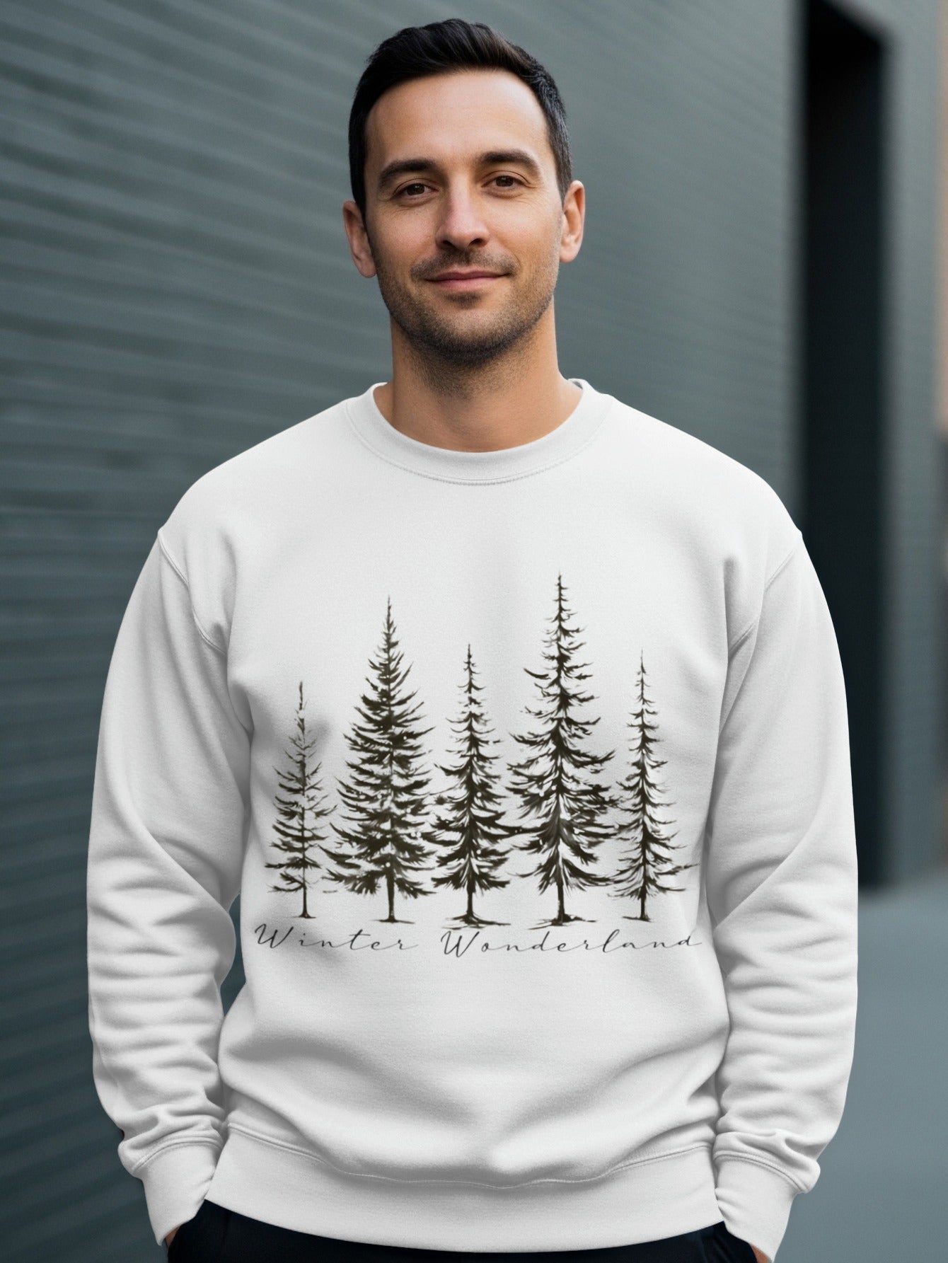 Winter Wonderland Forest Trees Sweatshirt