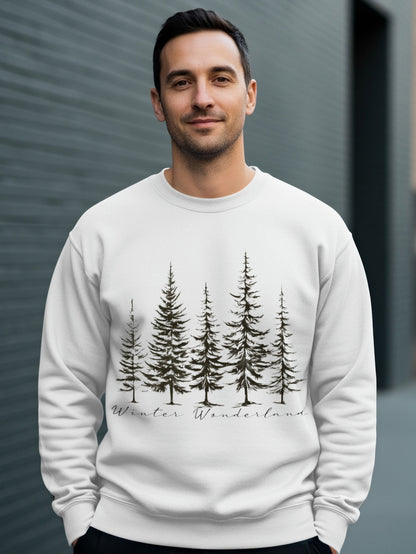 Winter Wonderland Forest Trees Sweatshirt