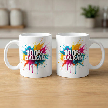 100% BALKAN Colorful Splatter Design Unique Mug product type