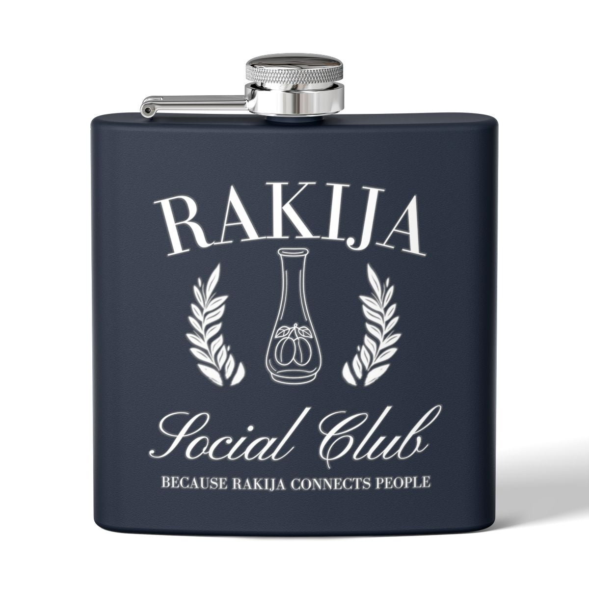 Rakija Social Club Flask with Engraved Design Flask