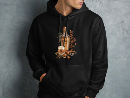 Stylish Black Hoodie with Beverage Theme product type