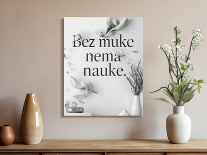 Motivational quote wall art decor product