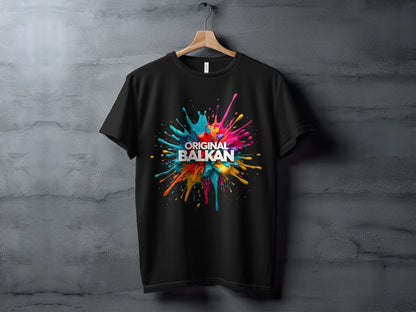 Original Balkan Colorful Paint Splatter Black product type