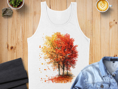 Colorful Autumn Foliage Tree Artwork Tank Top product