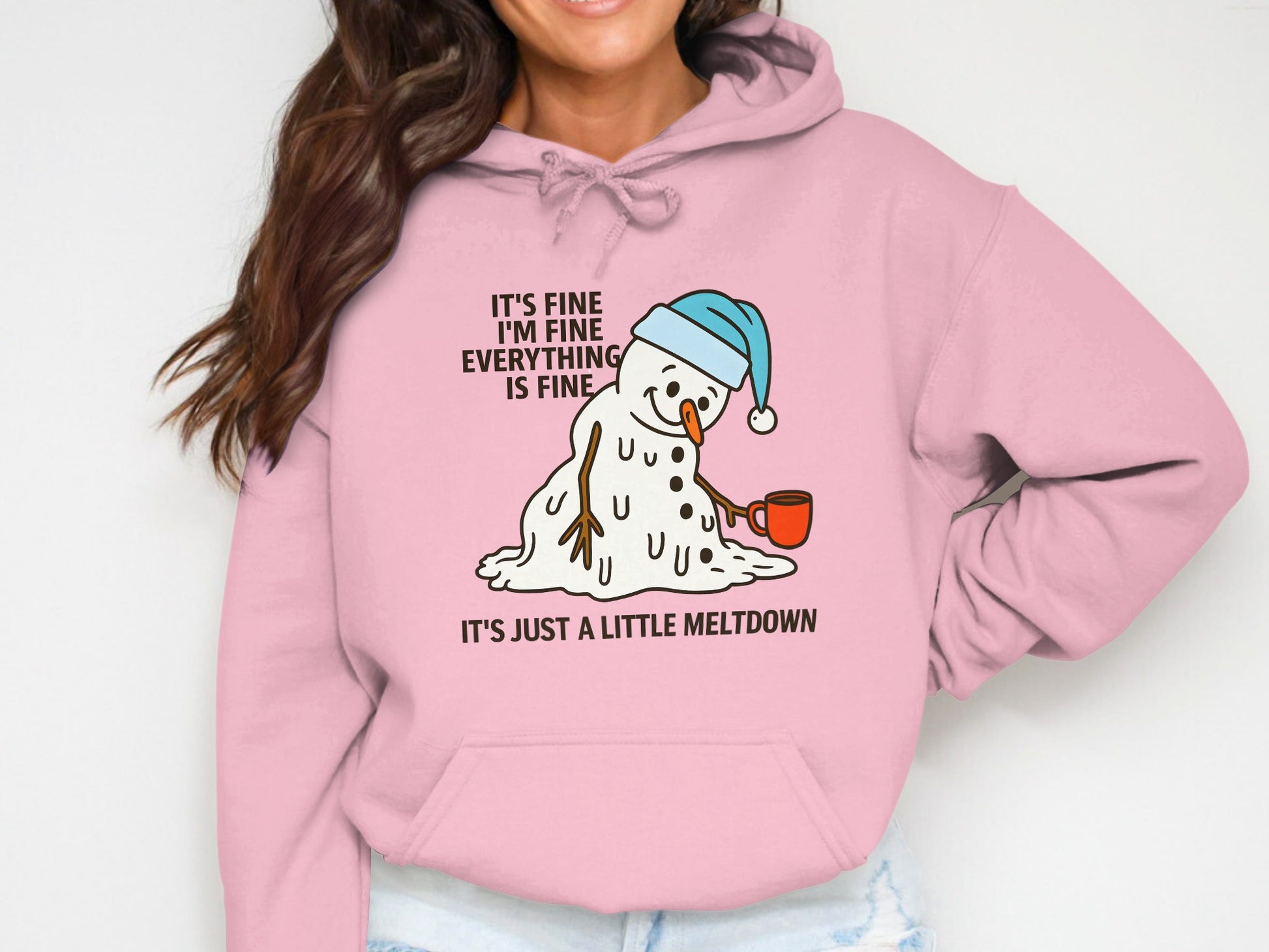 It's Fine I'm Fine Everything is Fine Meltdown Hoodie
