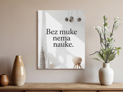 Inspirational Wall Art Bez Muke Nema Nauke product type