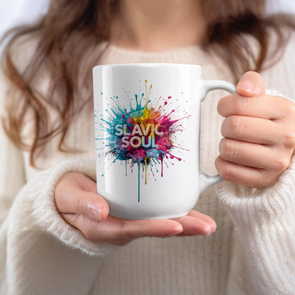 Slavic Soul Colorful Splash Design Mug product type