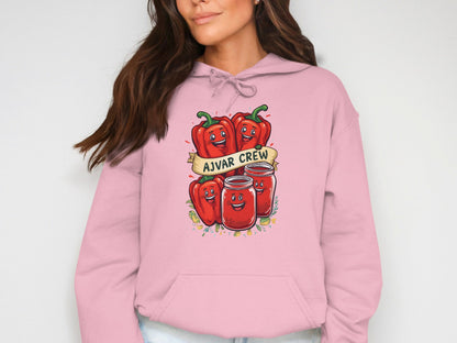 Cozy Pink Hoodie with Ajvar Crew Graphics product