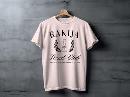 RAKIJA Social Club Connects People Graphic T-shirt