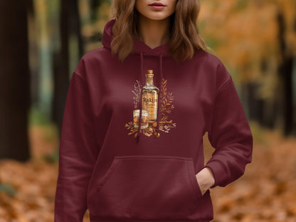 Cozy Autumn Forest Whiskey Hoodie product