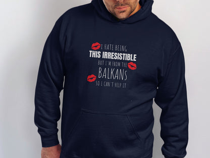 Irresistible Balkans Themed Graphic Hoodie product type