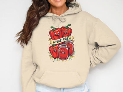 Ajvar Crew Hooded Sweatshirt Fun Graphic Hoodie product