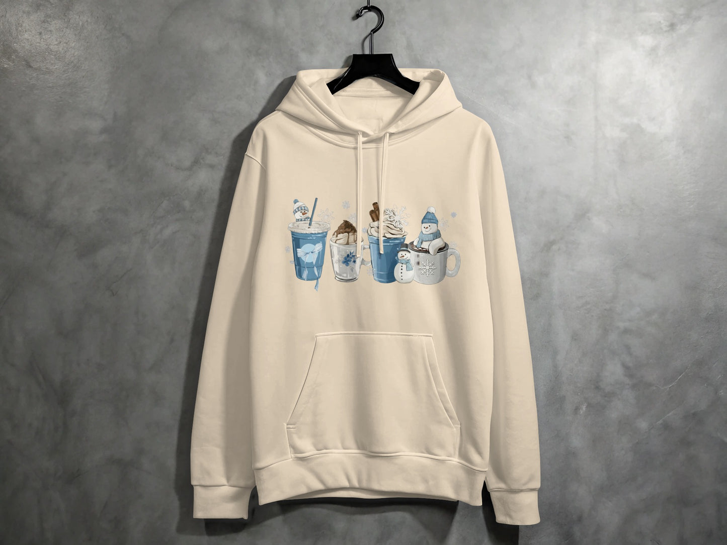 Cozy Cartoon Winter Beverage Sweatshirt
