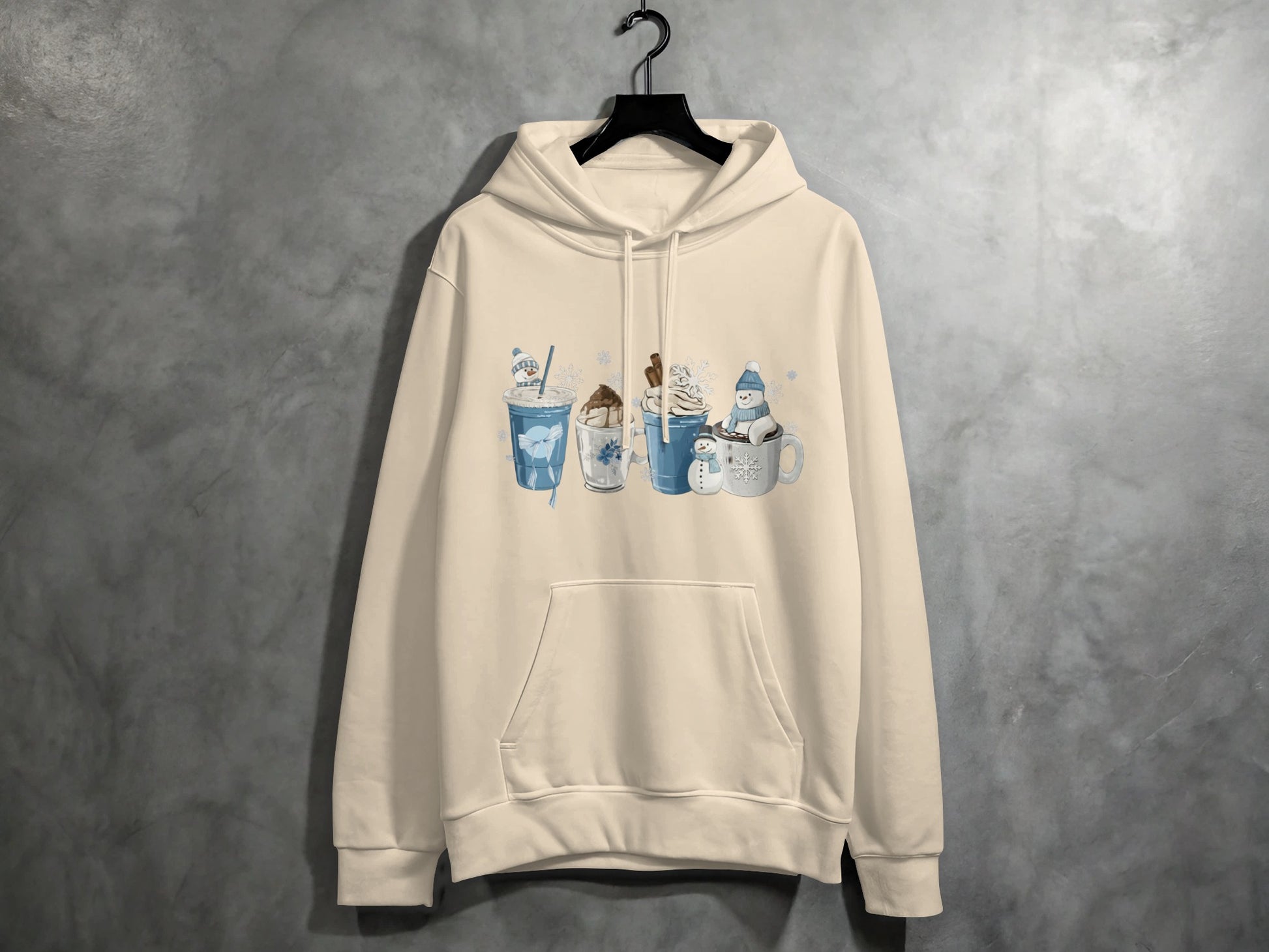 Cozy Cartoon Winter Beverage Sweatshirt