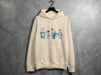 Cozy Cartoon Winter Beverage Sweatshirt