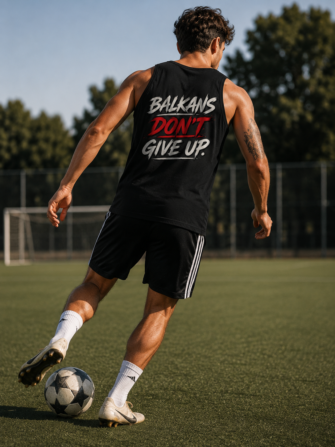 Balkans Don't Give Up Statement Tank Top