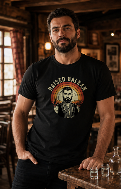 Raised Balkan Heritage Man's T-Shirt