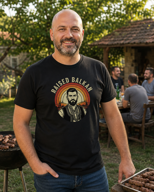 Raised Balkan Heritage Man's T-Shirt