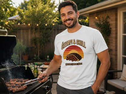 Cevapi & Chill Retro Sunset T-Shirt