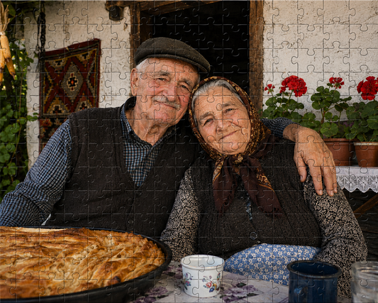 Personalized custom photo puzzle - family gift