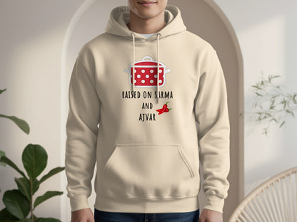 Raised on Sirma and Ajvar Hoodie product type