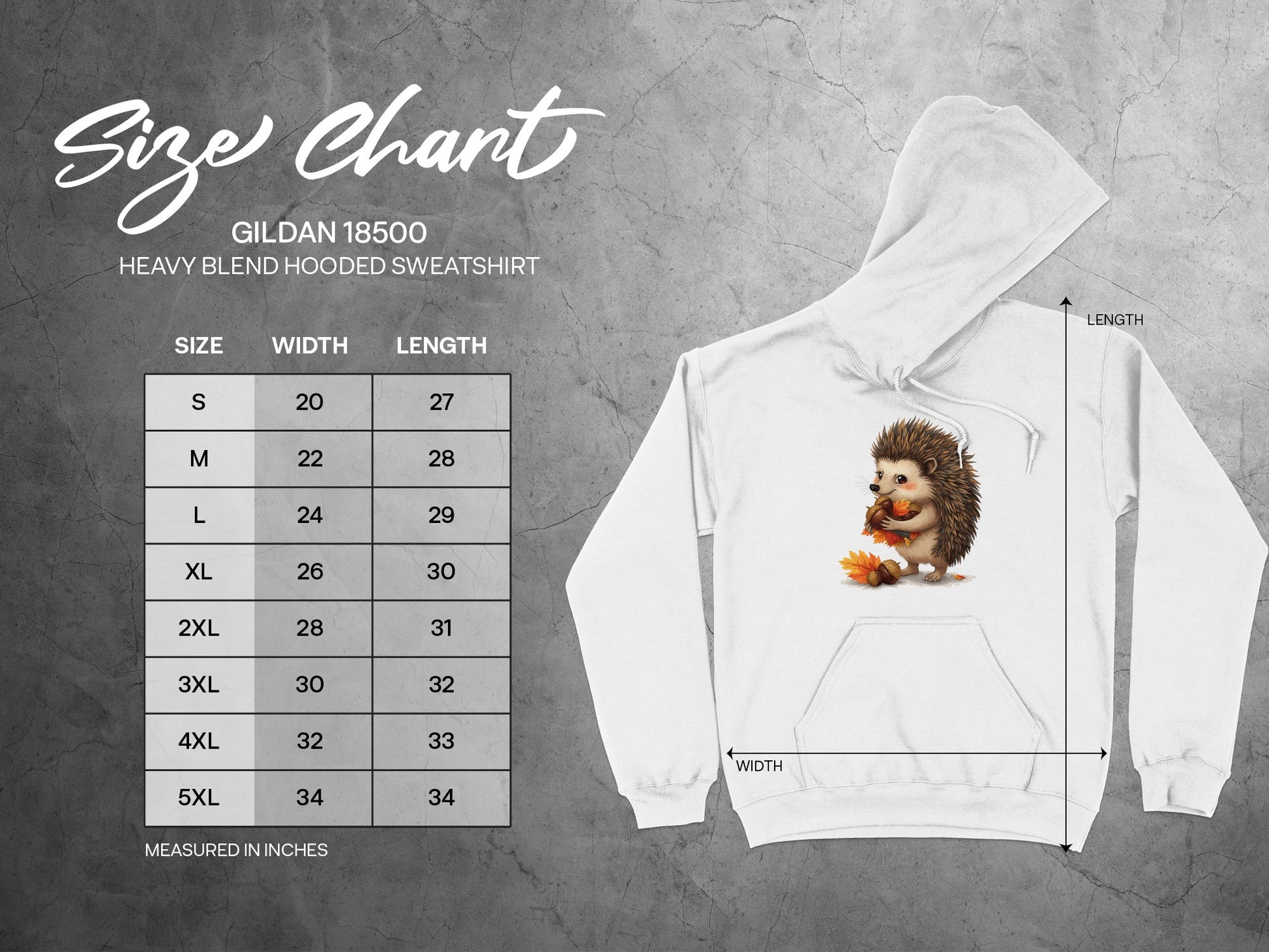 Adorable Hedgehog and Autumn Leaves Sweatshirt product