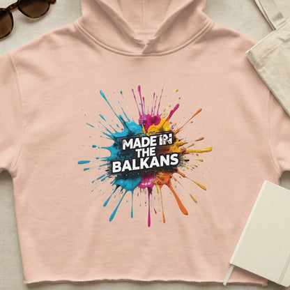 Vibrant Paint Splash Made In The Balkans Hoodie product type