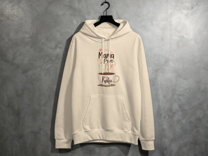 Cozy Hoodie with Mama Knows Best Coffee Design