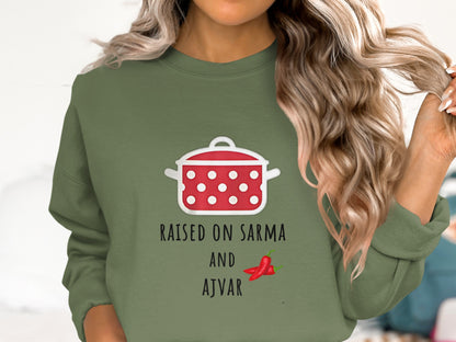 Raised On Sarma And Ajvar Graphic Sweatshirt product type