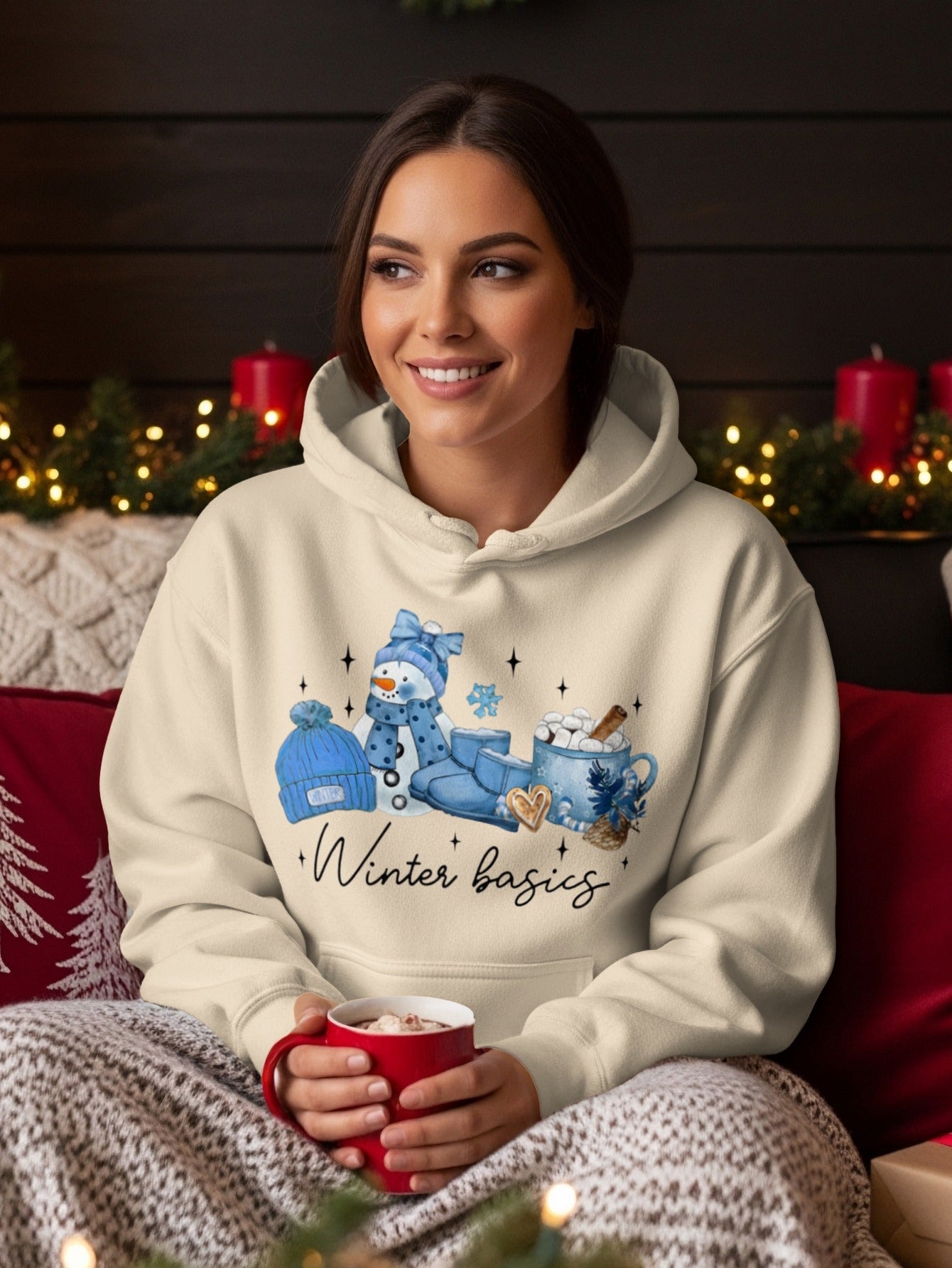 Cozy Winter Basics Hoodie Ideal for Holiday Season