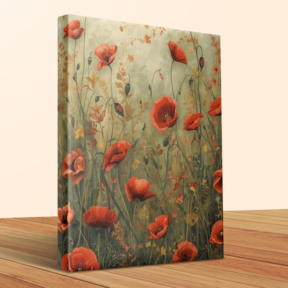 Beautiful Vibrant Poppies Art on Canvas Wall Decor product