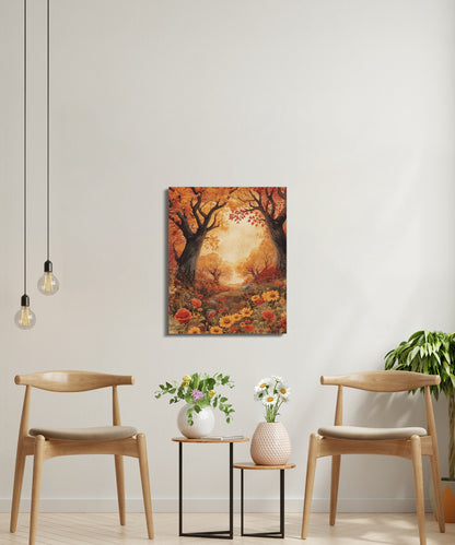 Autumn Forest Landscape Canvas Wall Art product