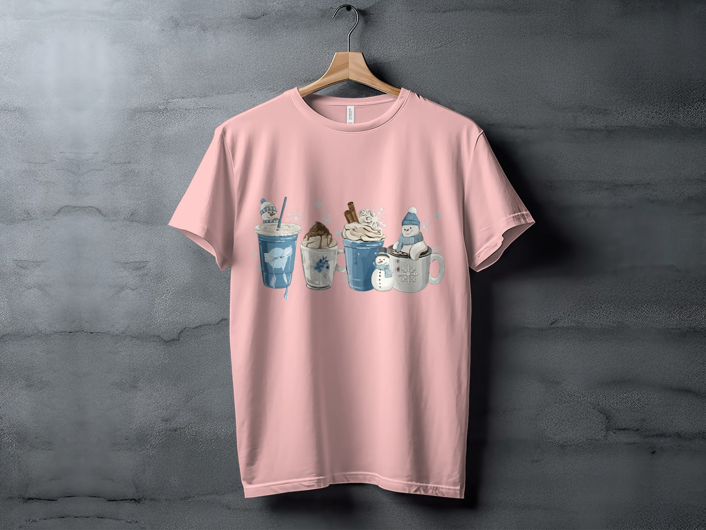 Cute Coffee and Hot Cocoa Graphic T-Shirt