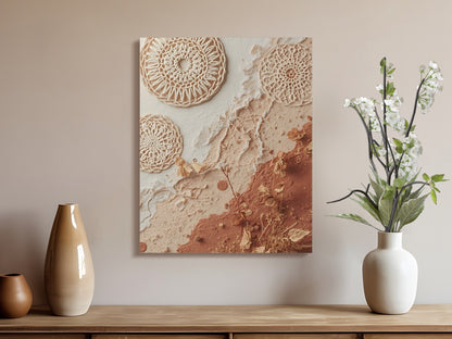 Abstract Earth Tones Wall Art Décor Canvas product