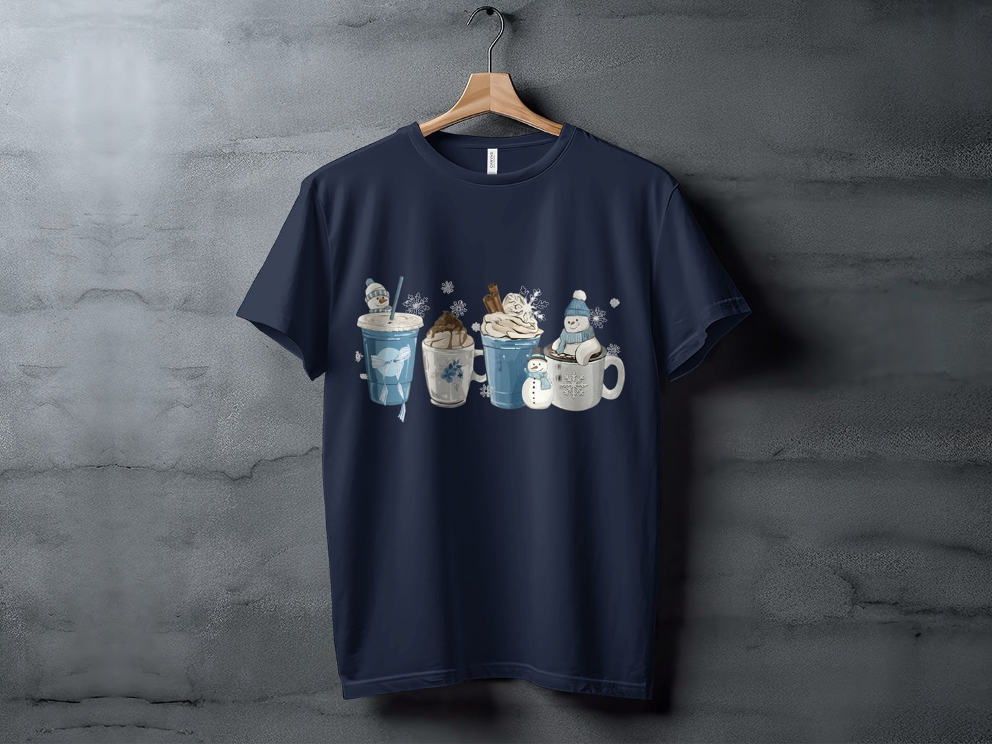 Festive Hot Beverage Crew Neck T-Shirt