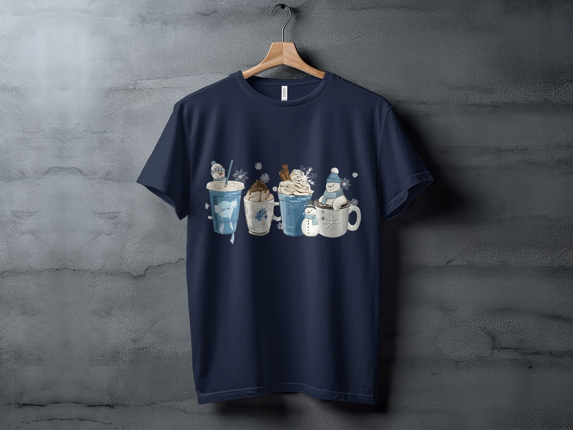 Festive Hot Beverage Crew Neck T-Shirt
