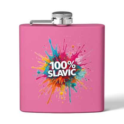 Pink Flask 100% SLAVIC Colorful Paint Splatter product type
