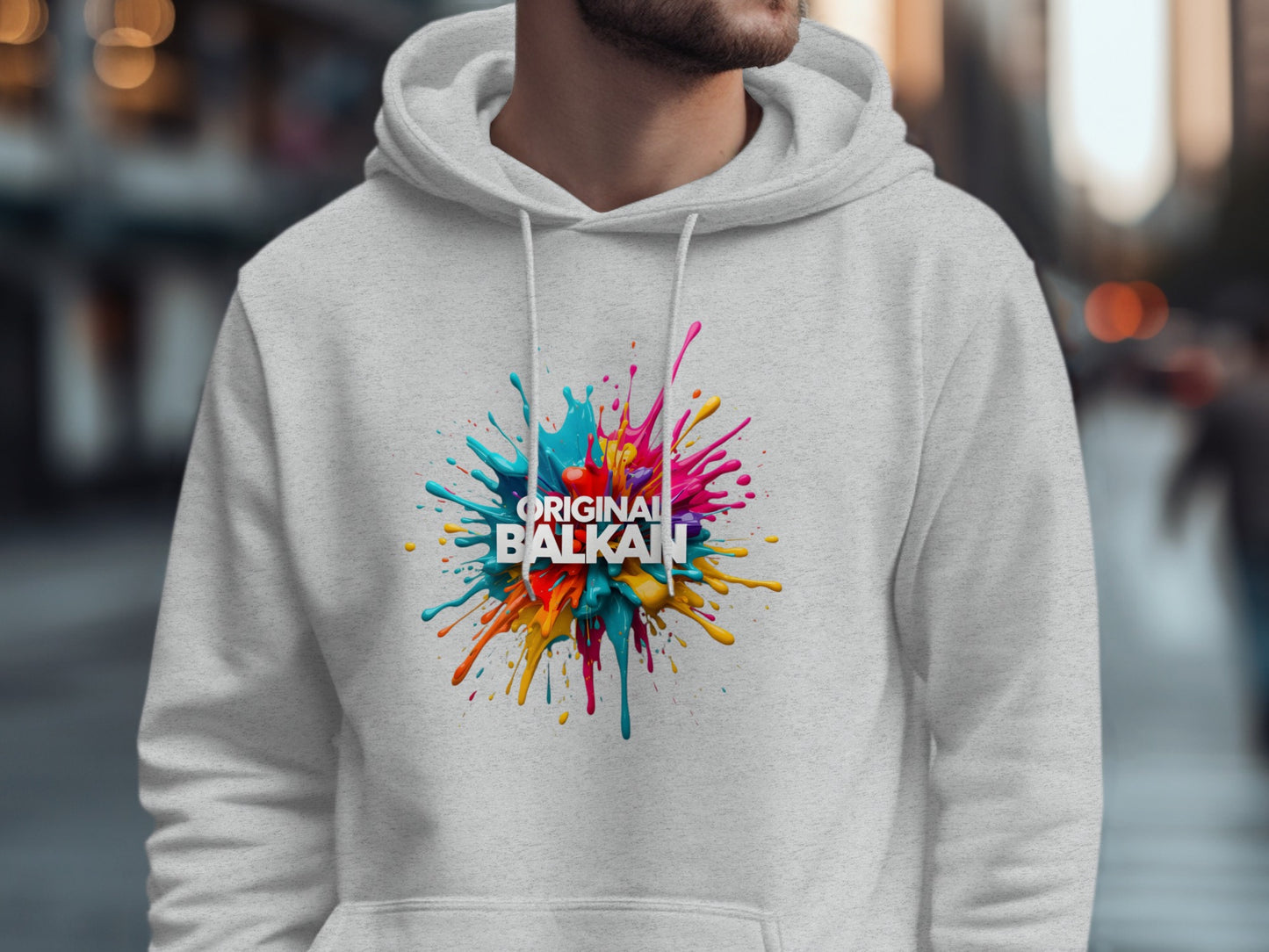 Original Balkan Colorful Paint Burst Hoodie product type