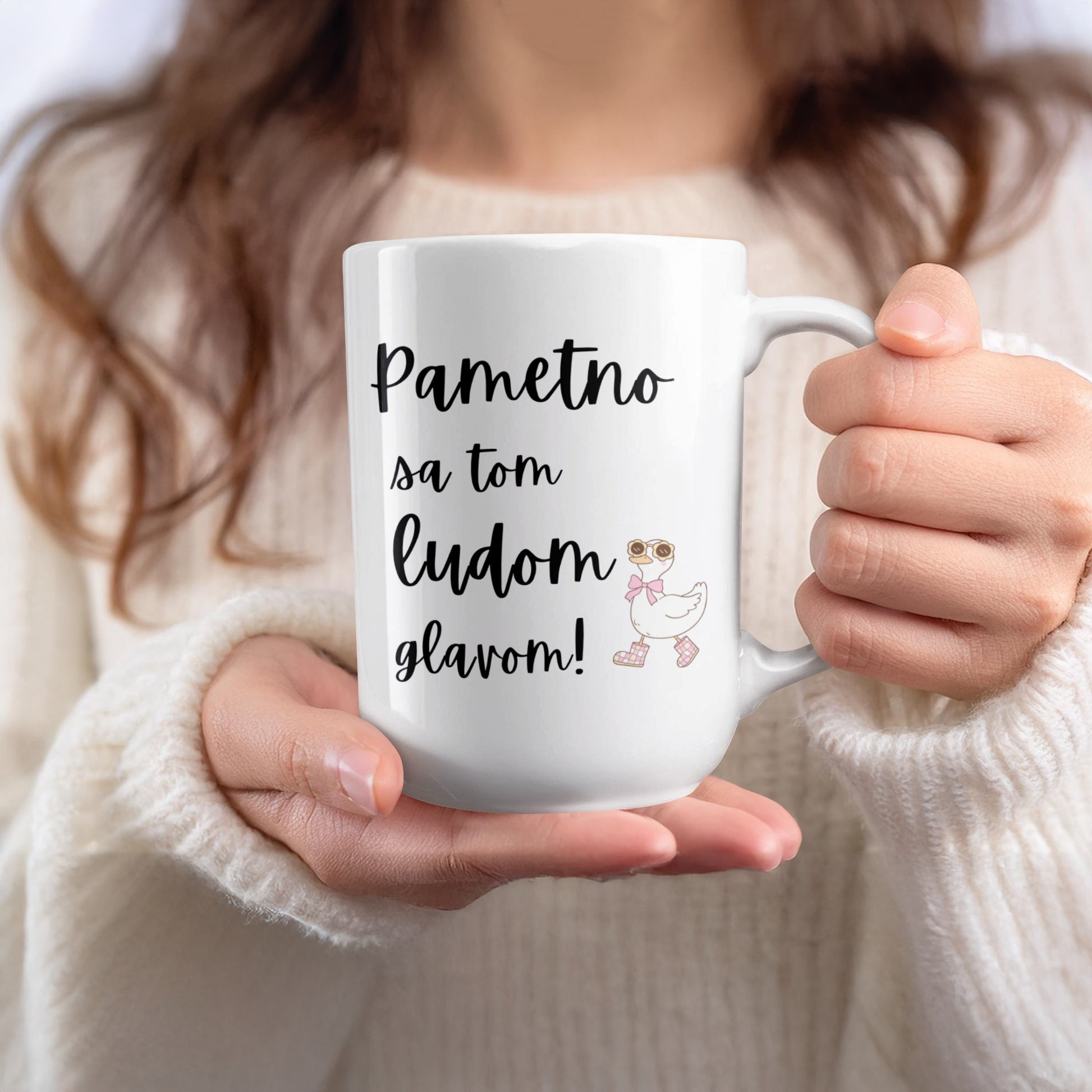 Pametno sa tom ludom glavom! Coffee Mug