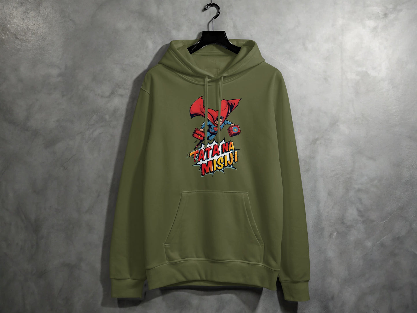 Graphic hoodie with playful colorful animated design