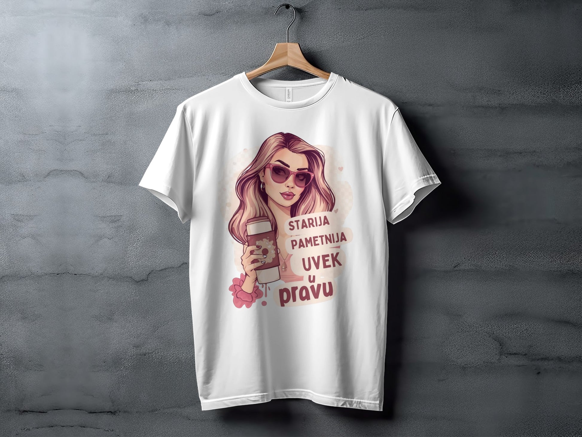 Stylish Graphic Tee Starija Pametnija Uvek U Pravu Shirt