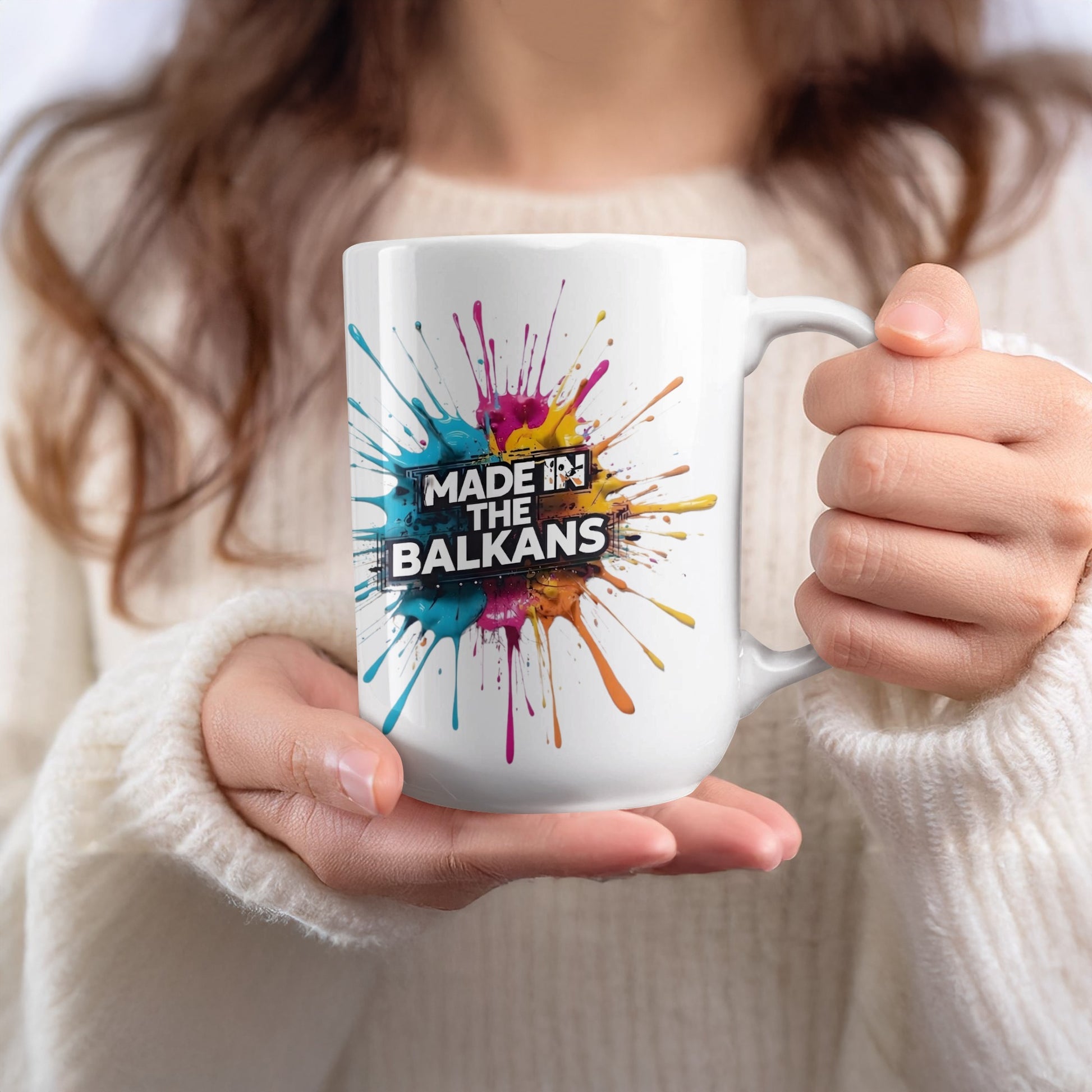 Made in The Balkans Colorful Splatter Mug product type