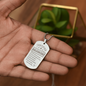 Engraved "Certified Balkan Dad" Necklace with Dog Tag