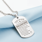 Engraved "Certified Balkan Dad" Necklace with Dog Tag
