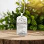 Engraved "Certified Balkan Dad" Necklace with Dog Tag
