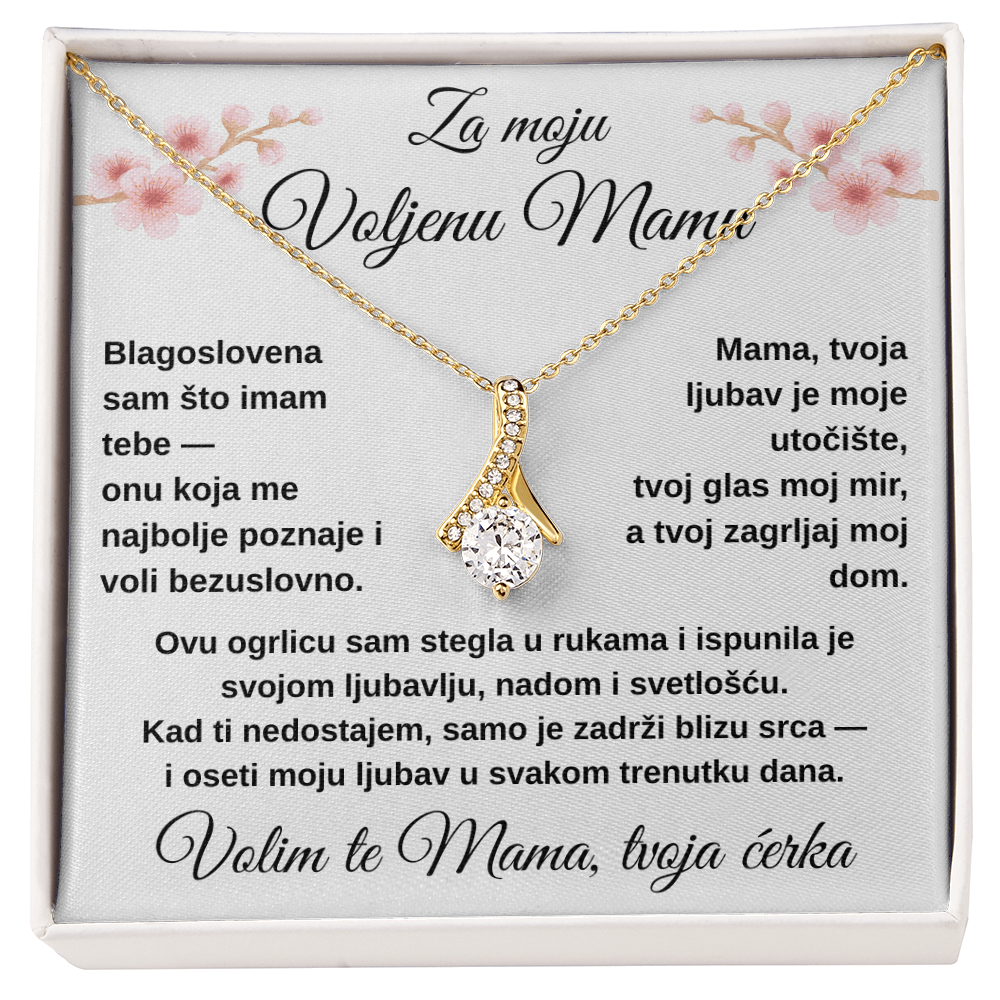 Lančić sa medaljonom za moju divnu MAMU od ĆERKE